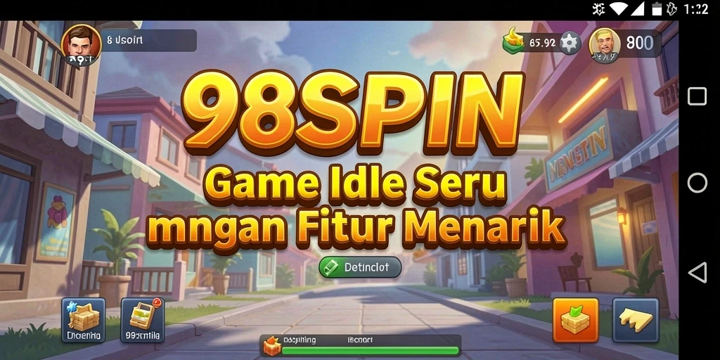 Tangkapan layar 98SPIN menampilkan gameplay santai yang menarik.