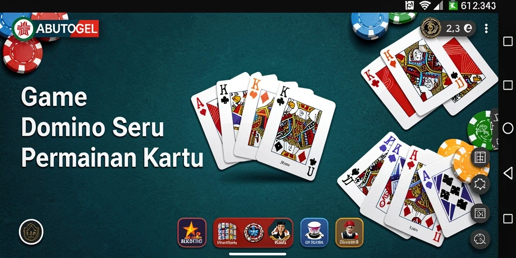 Tampilan menarik saat bermain game Domino ABUTOGEL.