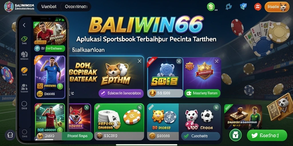 Tampilan utama BALIWIN66 saat bermain taruhan olahraga.