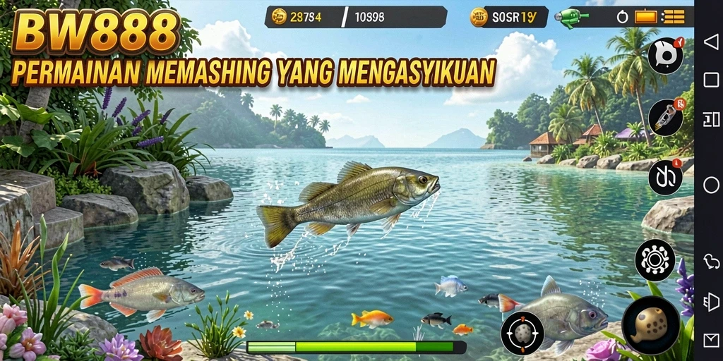 Gameplay BW888 yang seru dan interaktif dalam memancing.