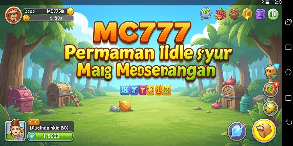 Tampilan menawan dari gameplay Idle MC777 yang mengasyikkan.