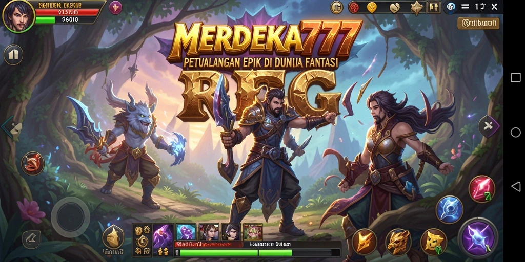 Tampilan menarik dari gameplay MERDEKA777 yang penuh aksi RPG.