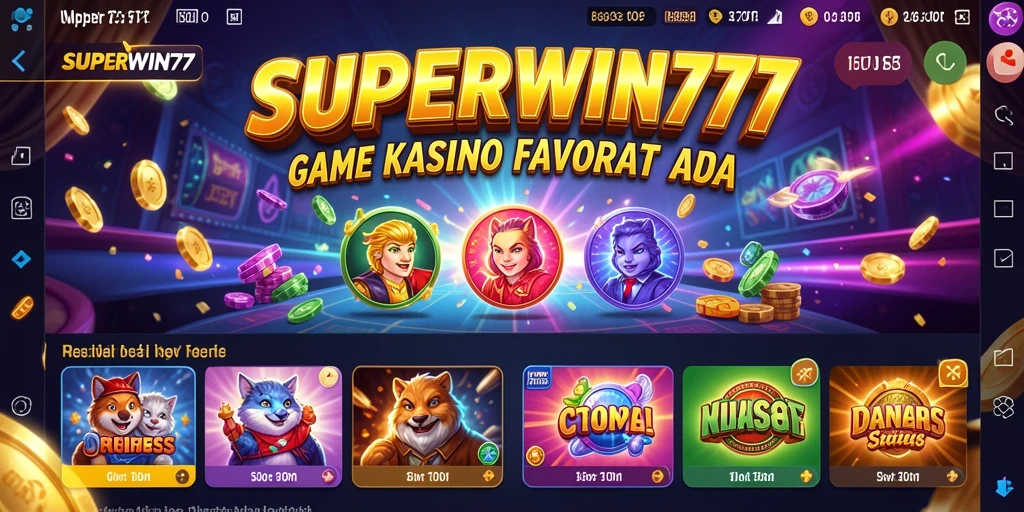 Tampilan gameplay menakjubkan dari SUPERWIN777 yang menarik.