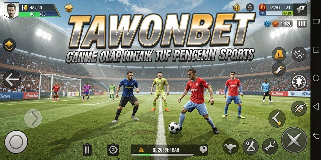 Screenshot utama dari gameplay olahraga yang mendebarkan di TAWONBET.