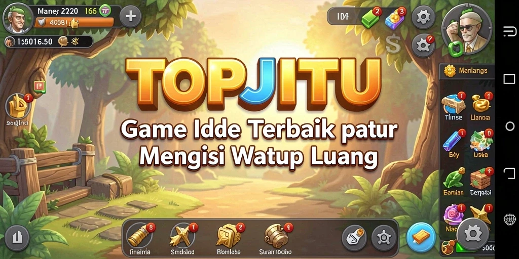 Tangkapan layar dari gameplay santai di TOPJITU.